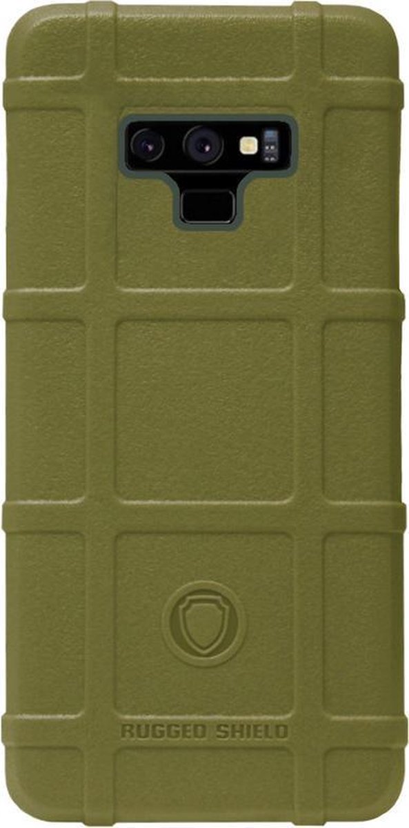 - RUGGED SHIELD Rubber Bumper Case Hoesje Geschikt voor Samsung Galaxy Note 9 - Groen