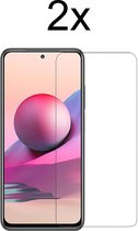 Xiaomi Redmi Note 10S Screenprotector - Beschermglas Xiaomi Redmi Note 10S Screen Protector Glas - 2 stuks