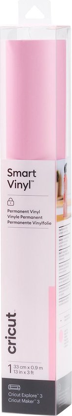 Cricut Smart Vinyl Permanent 33x91cm – Lichtroze (1 vel)