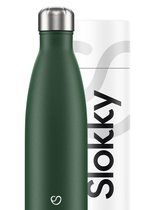 Slokky - Matte Green Thermosfles & Drinkfles - 500ml