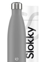 Slokky - Mono Grey Thermosfles & Drinkfles - 500ml