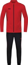 Jako Challenge Trainingspak - Maat 164  - Unisex - rood - zwart