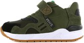 Shoesme groene lage sneaker met klittenband