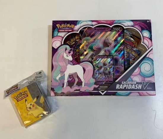Pokmon V Box Galarian Rapidash + Pokmon Verzamel Box - Inclusief 4 Booster Packs - 1... | bol Pokmon V Box Galarian Rapidash + Pokmon Verzamel Box - Inclusief 4 Booster Packs - 1... | bol