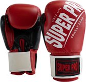 Super Pro Combat Gear (kick)bokshandschoenen Rebel Rood/Zwart/Wit 8oz