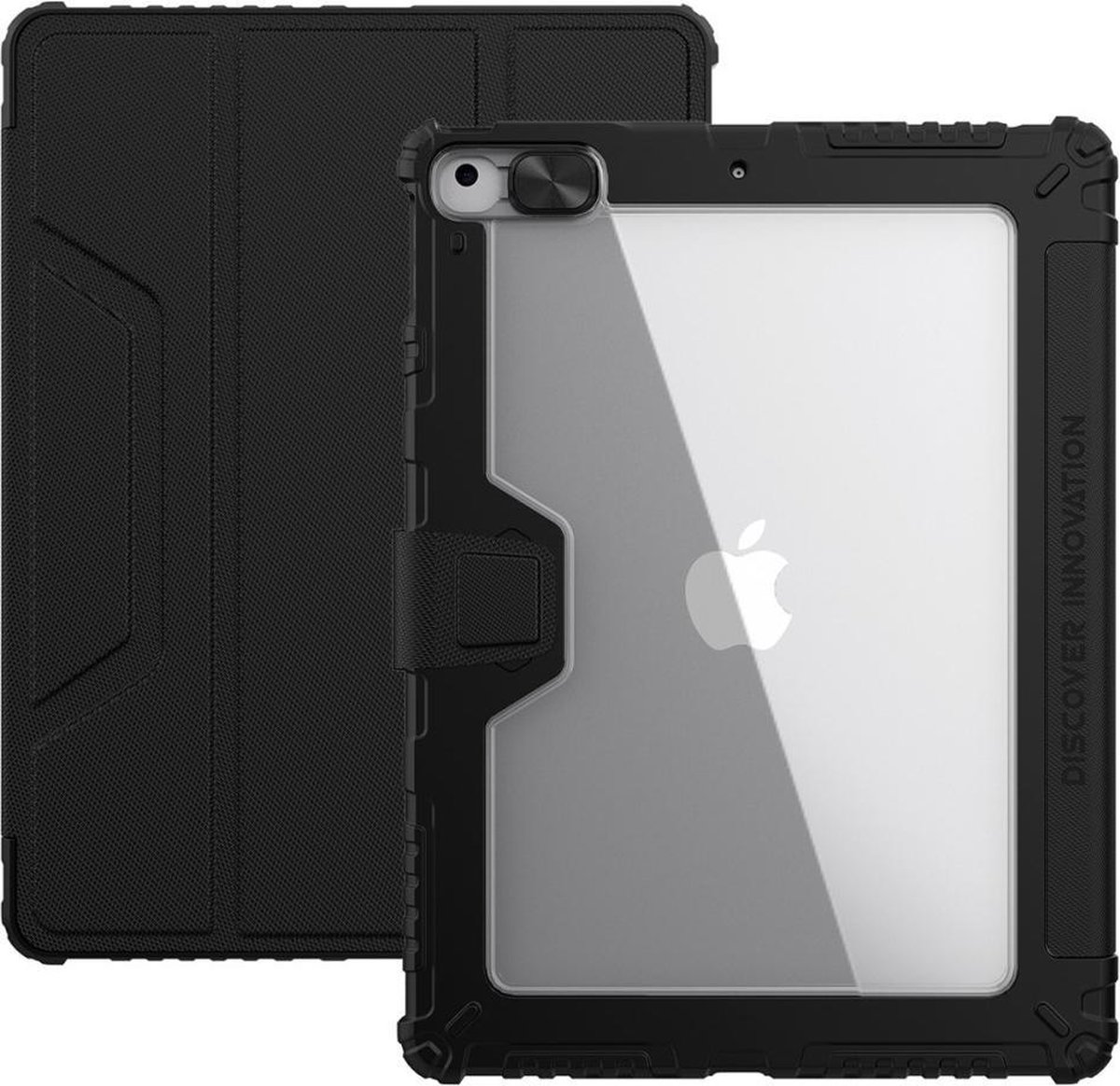 Nillkin - Armor Sleepcover Stand hoes - iPad 10.2 inch (2019/2020/2021) - Zwart