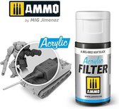 AMMO MIG 0802 Acrylic Filter Night Black - 15ml Effecten potje
