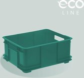 Opbergdoos, Eco Plastic (PP), 43x35x17.5 cm, groen