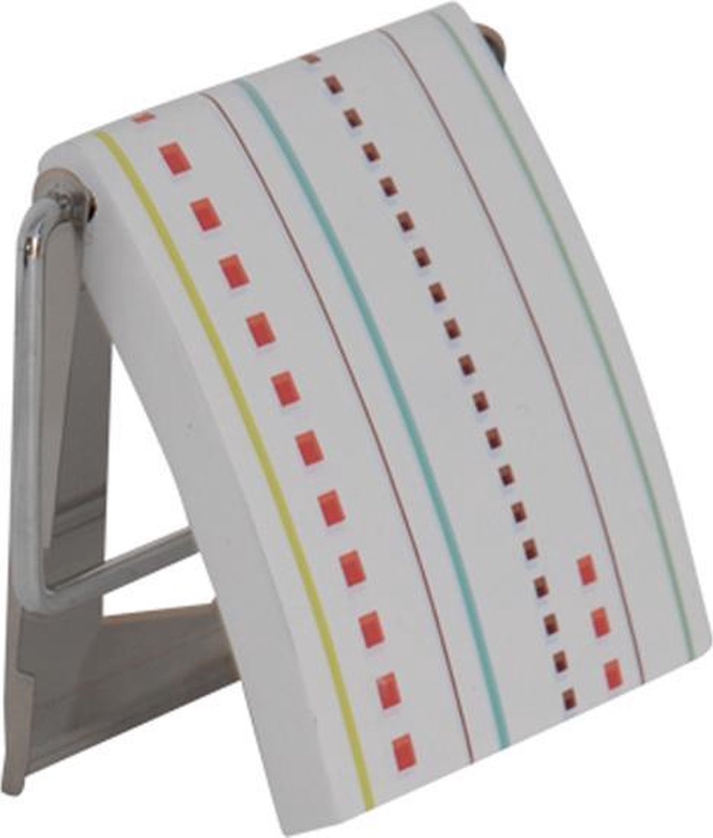 MSV Toiletrolhouder – Toiletpapierhouder Meerkleurig – Wc-papierhouder om te Bevestigen – 13 x 15 x 11,5 cm