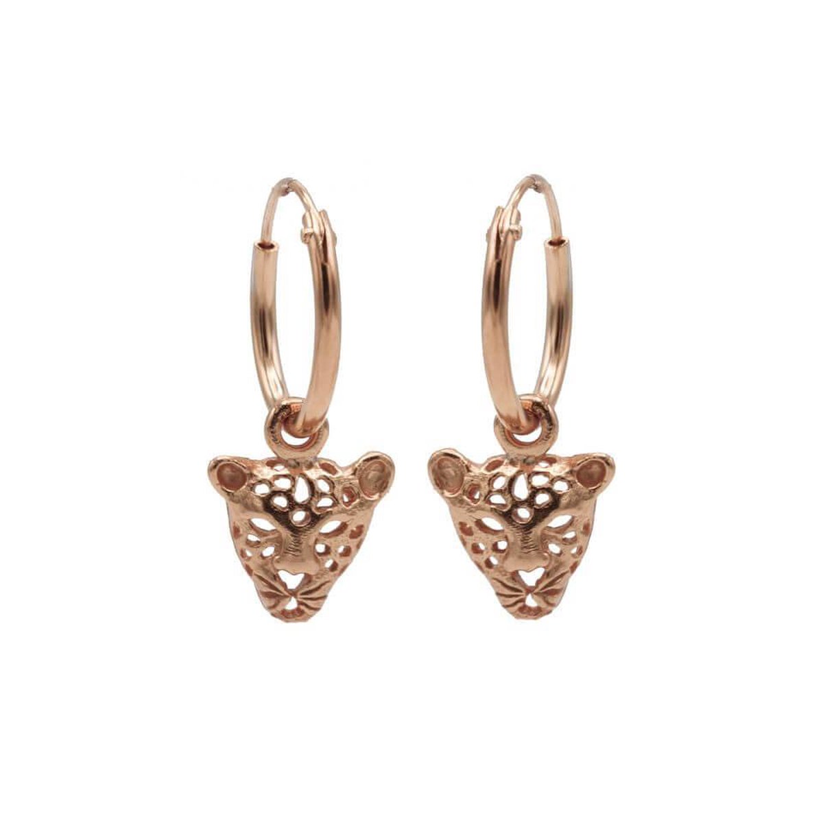 Karma Oorringen Hoops Leopard Rosé