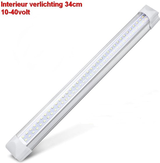 LED interieur-binnenverlichting 12-40Volt 34cm 500 lumen met schakelaar |  bol.com