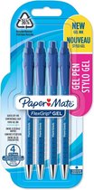 Paper Mate balpen Flexgrip Gel, blister van 4 stuks, blauw