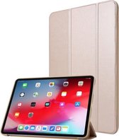 3-voudige horizontale flip PU-leer + honingraat TPU schokbestendig hoesje met houder voor iPad Pro 11 2021 (champagne goud)