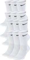Nike Nike Everyday Cushion Crew Sokken Sokken - Maat 34-38 - Unisex - wit - zwart