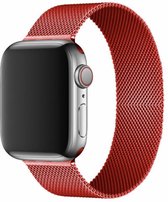 iWatch Milanees Bandje Series 1/2/3/4/5/6/SE 38/40 mm Rood Roestvrij staal - Magneet Sluiting