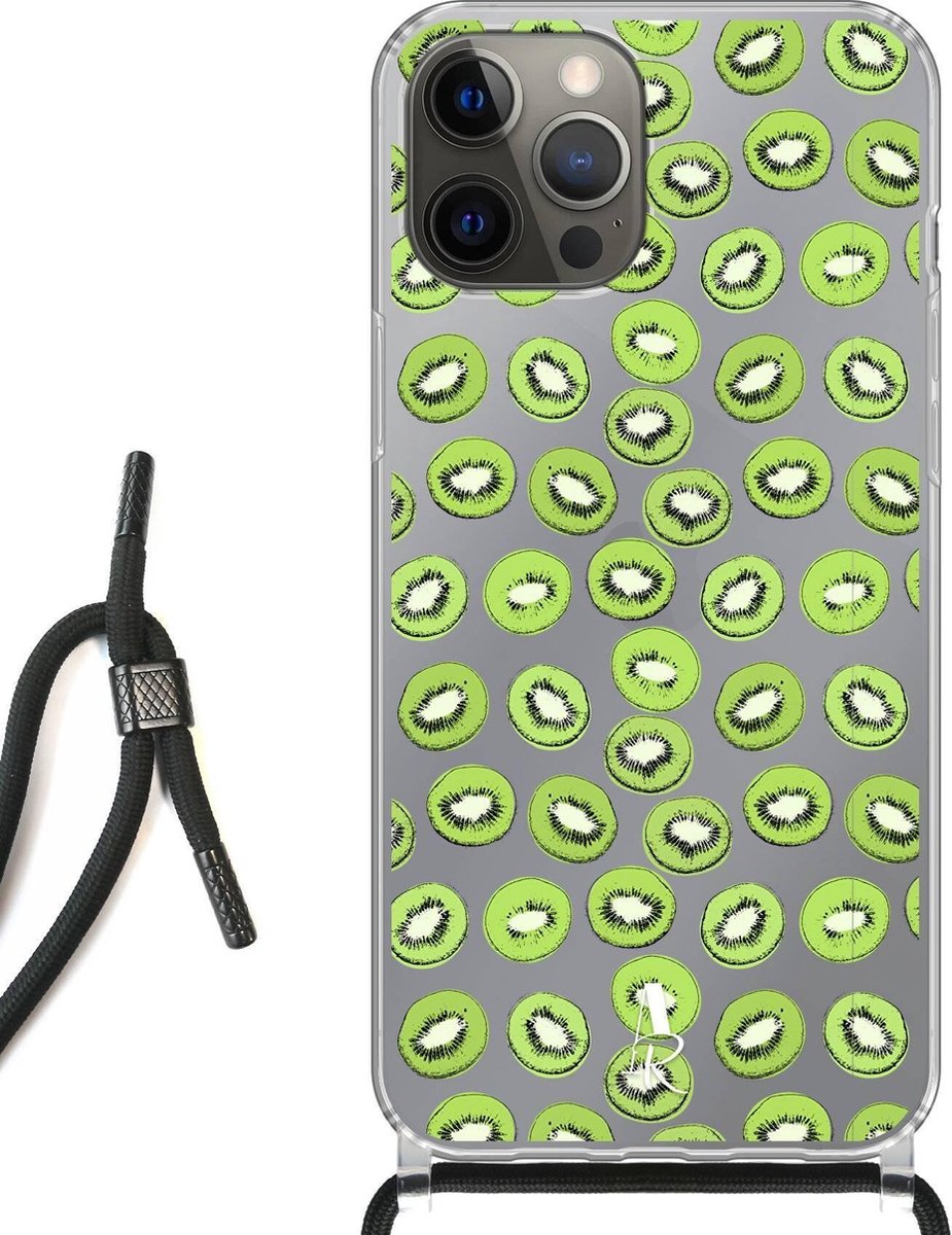 iPhone 12 Pro Max hoesje met koord - Kiwi's