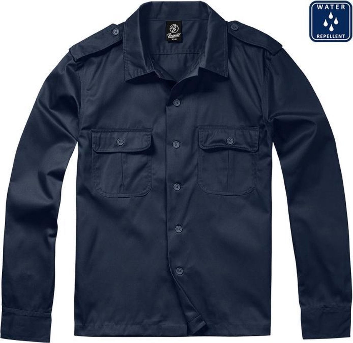 Brandit - US Overhemd - M - Blauw