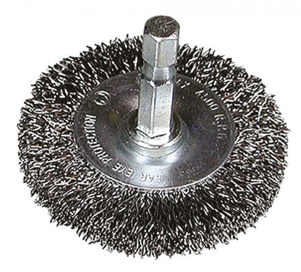 HiKOKI 751321 Rondborstel met gegolfd draad - 100mm - 1/4" zeskant - 0.3mm