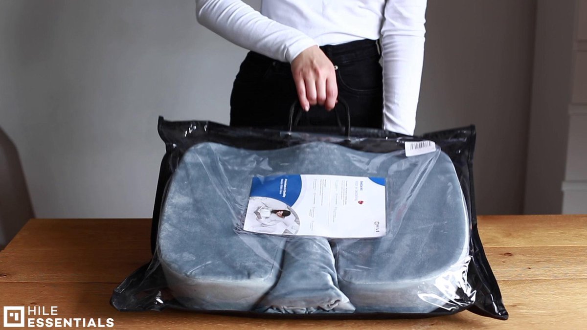 Bureaustoelkussen, ergonomische orthopedische stoel met handgrepen en Bureaustoelkussen, ergonomische orthopedische stoel met handgrepen en