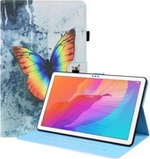 Voor Huawei MatePad T 10 / T 10s / Honor Enjoy 2 10.1 Animal Pattern Horizontal Flip Leather Case met houder & kaartsleuven & fotolijst (kleur vlinder)