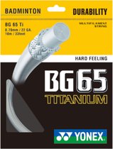 Yonex BG 65 Titanium - Wit - Set 10 M