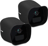 kwmobile 2x hoesje voor Arlo Go - Siliconen hoes voor beveiligingscamera - Beschermhoes in zwart