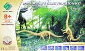 Bouwpakket 3D Puzzel Diplodocus Dino Dinosaurus van hout