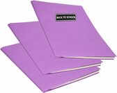 5x Rouleaux de papier kraft violet 200 x 70 cm - papier cadeau / papier cadeau / couvertures de livres