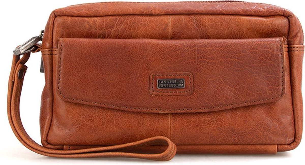 Leren Toilettas - Nevada - Brandy Cognac