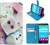 LG G4 Hoesje Wallet Case Snoepjes
