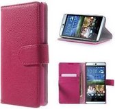 HTC Desire 826 Hoesje Wallet Case Roze