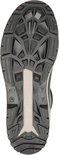 Zwarte profielzool van Dunlop laars met groen en beige accent.