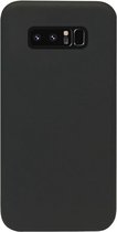 - ADEL Siliconen Back Cover Softcase Hoesje Geschikt voor Samsung Galaxy Note 8 - Zwart