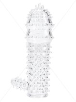 Argus - Ribble Penis Sleeve - Doorzichtig - 12,8 Cm Lenght - AT 001023 - Super Mooie Sterke Verpakking
