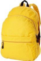 Rugzak 4-vakken geel backpack 14x31x40 cm
