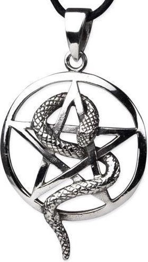 etNox - pendant Snake Pentagram - 925 silver