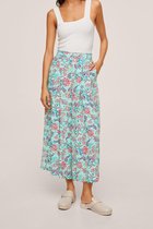 Mango Broek Soepelvallende Broek Met Print 17012029 40 Dames Maat - W38