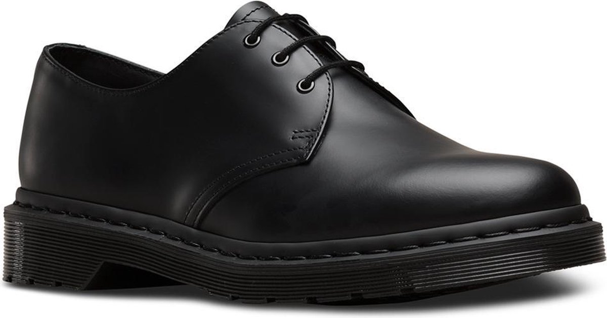 Dr. Martens Unisex Veterschoenen 1461 Mono Smooth Smooth Zwart