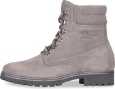 Panama Jack - Dames Veterschoenen Panama 03 B85 Velour Gris/Grey - Grijs - Maat 39
