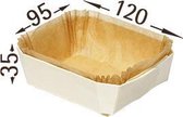 Houten bakvorm + bakpapier "Petit Prince", verpakt per 25 stuks