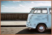 JUNIQE - Poster met kunststof lijst Wolfsburg Surf Blue Horizon -20x30