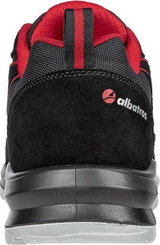 Albatros CLIFTON LOW SRC 648700210000042 Chaussures de sécurité S3 Pointure (EU): 42 noir, rouge 1 paire(s)