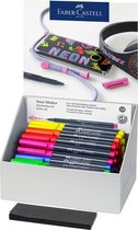 Faber-Castell markers - Neon - display 60 stuks - assorti kleuren - FC-160860
