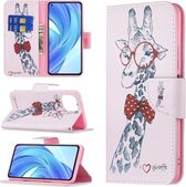 Voor Xiaomi Mi 11 Lite Gekleurd Tekenpatroon Horizontale Flip Leather Case met Houder & Kaartsleuven & Portemonnee (Herten)