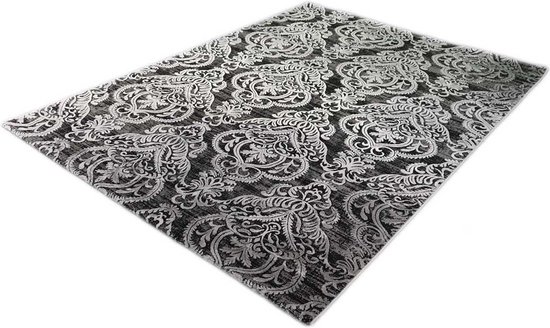 Vintage Vloerkleed Thema 23014-90 Zwart-160 x 230 cm