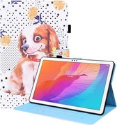 Voor Huawei MatePad T 10 / T 10s / Honor Enjoy 2 10.1 Animal Pattern Horizontal Flip Leather Case met houder & kaartsleuven & fotolijst (Little Flower Dog)