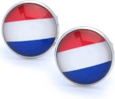 Manchetknopen - Nederlandse Vlag Rond