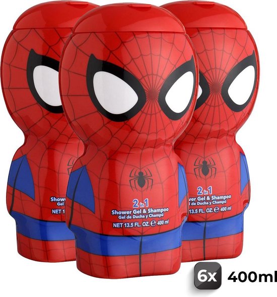 Spiderman Shampoo & Douchegel - Voordeelverpakking 6 Stuks 