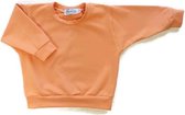The-Dreamstore.com hippe handgemaakte big sweater abricot voor baby's en kinderen, 92% katoen.