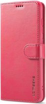 LC.IMEEKE Samsung Galaxy S21 FE Hoesje Wallet Book Case Roze